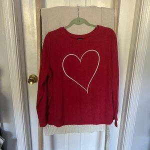 Torrid Red heart Sweatshirt